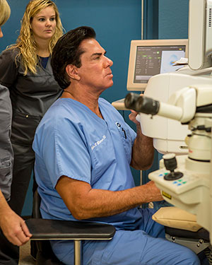 Eye Doctor Performing LASIK